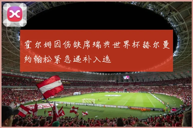 霍尔姆因伤缺席瑞典世界杯赫尔曼约翰松紧急递补入选